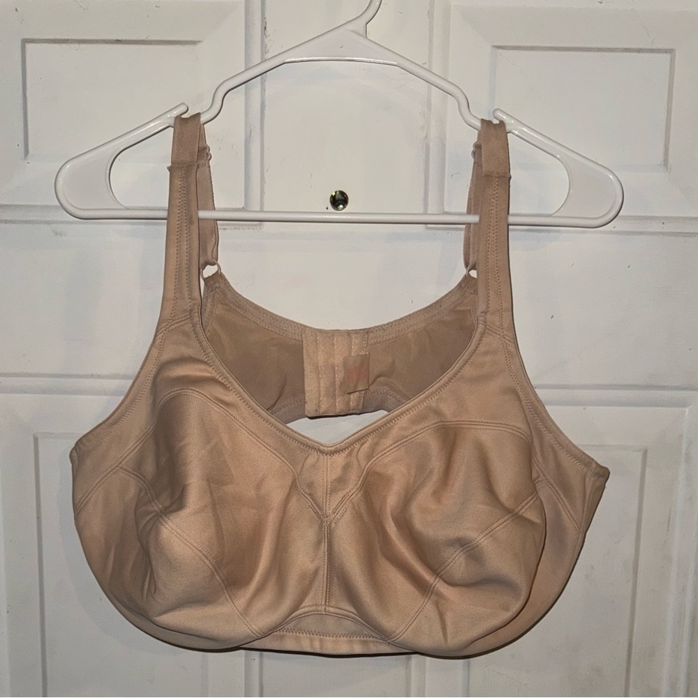 Breezies Tan Full-Coverage Bra with Adjustable Straps